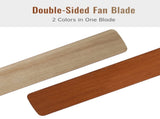 66 Inch Ceiling Fan With 6 Speed Wind 8 Dual Colors Blades Remote Control Reversible DC Motor With W934P211103