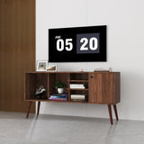 TV Stand Use in Living Room Furniture with 1 storage and 3 shelves Cabinet W331P247814