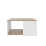 Kaibito Coffee Table with Open Storage, White Natural Oak B128P263708