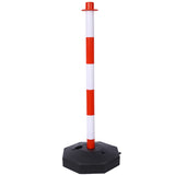 ZNTS 4 Pack Traffic Delineator Post Cones with Fillable Base, Adjustable Safety Barrier with 5Ft 43132353