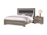 Modern 1pc Nightstand Wooden Bedside Table 2- Drawers Bedroom Furniture B011P197293