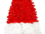 6FT Artificial Christmas Tree with LED Light, Santa's Hat Shape Artificial Whimsical Xmas Tree with 42139491