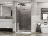 Goodyo 36"x 72" Bifold Frameless Glass Shower Door 1/4 inch Tempered Clear Glass Pivot Swing Shower D163147915
