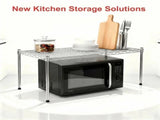 2 Pack Heavy Duty 1-Tier Shelving Storage Shelves,Adjustable Storage Units,Steel Wire Shelving 20679764