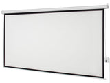 100" 43 80" x 60" Viewing Area Motorized Projector Screen with Remote Control Matte White 84308560