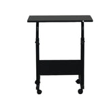 ZNTS [Old code:95215897]Removable P2 15MM Chipboard & Steel Side Table with Baffle Black 06319375