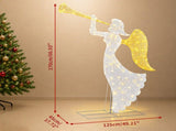 5.6FT 2-Piece 2D Christmas Light Decoration with 110 Warm White LED Lights, 30V 3.6W Christmas 71889398