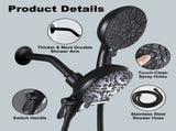 High Pressure 3-Way Rainfall Combo, Luxurious Rain Showerhead and Hand Held Shower Separately or 94289567