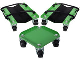 Snowmobile Dolly Heavy Duty Carries up to 1500lbs V-Slide with 2.5" Swivel Casters Rubber Pad 68808090