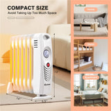 Compact Oil-Filled Heater - 700W Power, 360&deg Convection Heat, Multiple Safety Protections, 94798866