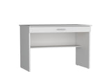 Montana Storage Desk, Spacious Stylish with Drawer and Shelf, White B097P167467