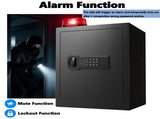 Steel Safe Security Cabinet, Fingerprint & Digital Password Unlock, with Alarm & Silent Mode, for 69207234