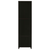 Cappuccino Media Tower with Shelf and Drawer B062P153829
