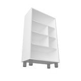 Charco Bookcase in Melamine with Six Shelves, Black B128P244989