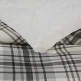 King/Cal King Faux Wool to Faux Fur Down Alternative Comforter Set B035129374