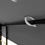 10x10 Ft Outdoor Patio Gazebo Replacement Canopy,Double Tiered Gazebo Tent Roof Top Cover Only W41939706