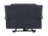 Domana Dark Blue Polished Microfiber Power Nirion Recliner with Lift, Heating& Massage Chair B2726P242436