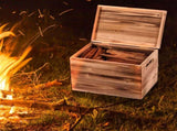 15 Lbs Fatwood Fire Starter Sticks with Wooden Box, 100% Natural Kindling wood, Pine Firewood 41352031