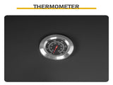 46,000 BTU Gas with Side Burner, 31 Burner Stand-Up Black Iron BBQ, Porcelain Enamel 32776073