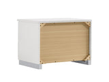 2-drawer Nightstand in White High Gloss Finish B016P254558