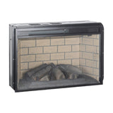 26 inch infrared quartz heater fireplace insert -woodlog version with brick W1769121295