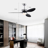 ZNTS 52'' ABS Ceiling Fan with Lights and DC Remote, DC Motor Modern Ceiling Fan with 3 ABS Fan W1592P162701