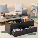 ZNTS Lift-Top Coffee Table with Storage Center Tables Hidden Compartment & 2 Drawers, Sofa Table For W2282P188572