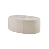 48" Ottoman,Polyester Fabric Large Cocktail Ottoman Modern Style For Living Room, Cream B03548609