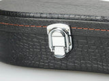 26" Tenor Python Pattern Leather Ukulele Case Black 14670546