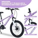 ZUKKA Mountain Bike,20 Inch MTB for Boys and Girls Age 7-10 Years,Multiple Colors W1019P191759
