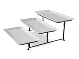 White Porcelain 3 Tiered Serve Set 78162915