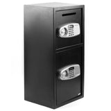 ZNTS DS77TE Home Office Security Large Electronic Digital Steel Safe Black Box & Silver Grey Pannel 37904149