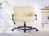 Chenille Criss Cross Office Chair with Air Lumbar Support, Flip-up Adjustable Arms, Built-in 05995139