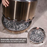 19.5" Smokeless Fire Pit, Portable Outdoor Firepit, Wood places, Low Smoke Bonfire for T3210P283244
