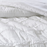 5 Piece Microfiber Ruffled Comforter Set White Queen B03596865