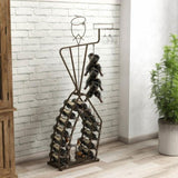 Unique Design Wine Bakers Rack, Freestanding Wine Rack with Storage Bottle, Wine Storage Home Bar W2167P202396