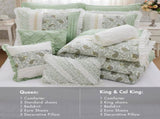 9 Piece Cotton Percale Comforter Set Queen B035P294109