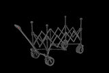 Beach Wagon,Collapsible Wagon 220lbs with Big Wheels Foldable Wagon Carts, Heavy Duty 300L Folding W640P256856