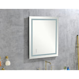 ZNTS 36x28 Inch LED Bathroom Mirror with Frontlit and Backlit, Wall Mounted Vanity Mirror with Smart 31728996