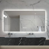28*60in LED bathroom mirror, corrosion-resistant, three-color dimmable, backlit mirror with W2709P243337