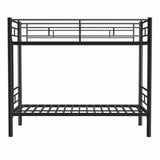 ZNTS Bunk Bed Twin Over Twin Size with Ladder and high Guardrail, Able to Split, Metal Bunk Bed, Storage W1935P194260