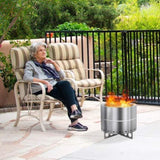 ZNTS 19.3*19.3*16.7in Smokeless Fire pit 82009867