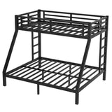 ZNTS Metal Twin XL over Queen Bunk Bed for Teens and Adults,Space-Saving/Noise Reduced/No Box Spring W1307P224458