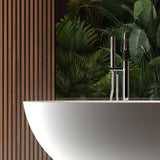 65" Freestanding Solid Surface Bathtub, Luxury Handcrafted Stone Resin Freestanding Soaking Bathtub W1573P178586