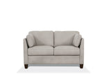 Matias Dusty White Leather Loveseat B2726P496935