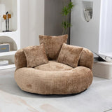 COOLMORE Lazy Sofa Durable Comfort Lounger High Back Bean Bag Chair Couch With Three Pillows for W395P252063