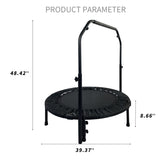 ZNTS 40 Inch Mini Exercise Trampoline for Adults or Kids W1364123935