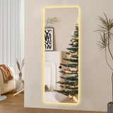 Full Length Mirror Lighted Vanity Body Mirror LED Mirror Wall-Mounted Mirror Big Size Rounded W2709P178826