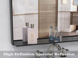 Oversized Bathroom Mirror Wall Mount Mirror,Vertical Horizontal Hanging Aluminum Framed Wall Mirror W708P297635