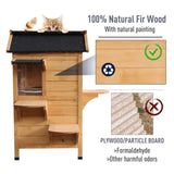 ZNTS Wooden Cat House （Prohibited by WalMart） 41054549